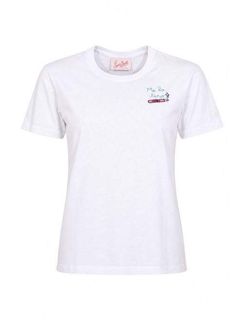T-shirt Emilie in cotone con ricamo Me la Tiro Mc2 Saint Barth | EMI000109586L